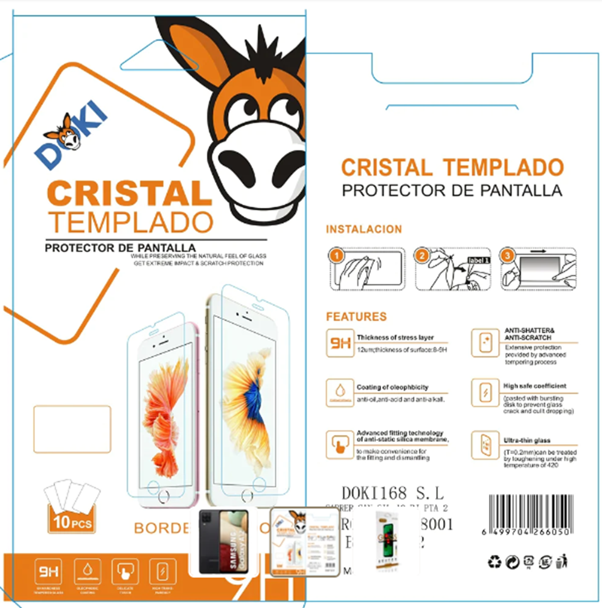 Protector Pantalla para iPhone 13 Pro Max, iPhone 14 Plus (6,7"), Cristal templado Antiarañazos, Antihuellas, Sin Burbujas